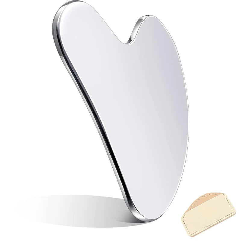 PureGlow - Edelstahl Gua Sha Scraper