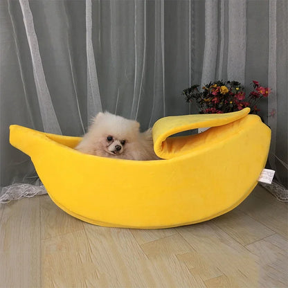 Funny Banana Dog/Cat Bed House