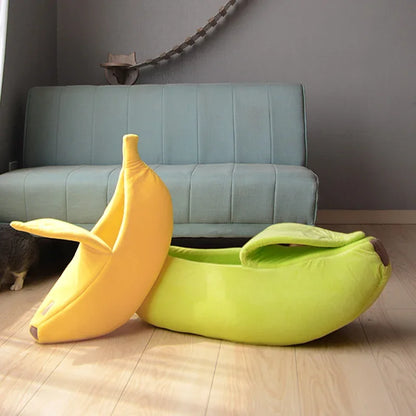 Funny Banana Dog/Cat Bed House