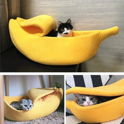 Funny Banana Dog/Cat Bed House