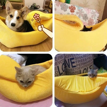 Funny Banana Dog/Cat Bed House