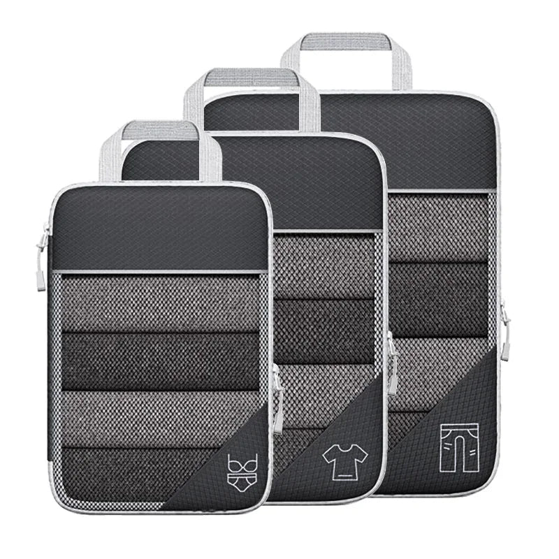 TravelPack Pro - 3 &amp; 6-teiliges Kompressions-Packwürfel-Set