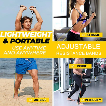 FitBands Pro - 11-teiliges Fitness- und Krafttrainings-Set für Ganzkörper-Workouts