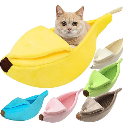 Funny Banana Dog/Cat Bed House
