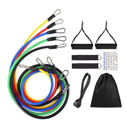 FitBands Pro - 11-teiliges Fitness- und Krafttrainings-Set für Ganzkörper-Workouts