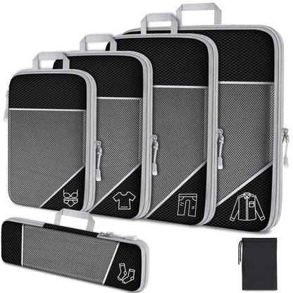TravelPack Pro - 3 &amp; 6-teiliges Kompressions-Packwürfel-Set