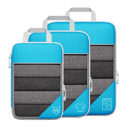 TravelPack Pro - 3 &amp; 6-teiliges Kompressions-Packwürfel-Set