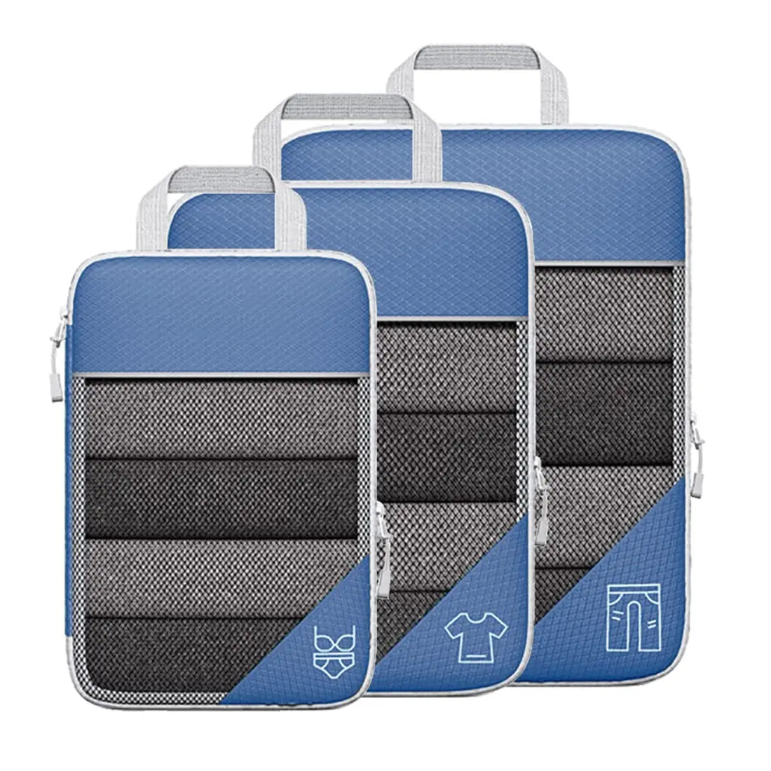 TravelPack Pro - 3 &amp; 6-teiliges Kompressions-Packwürfel-Set