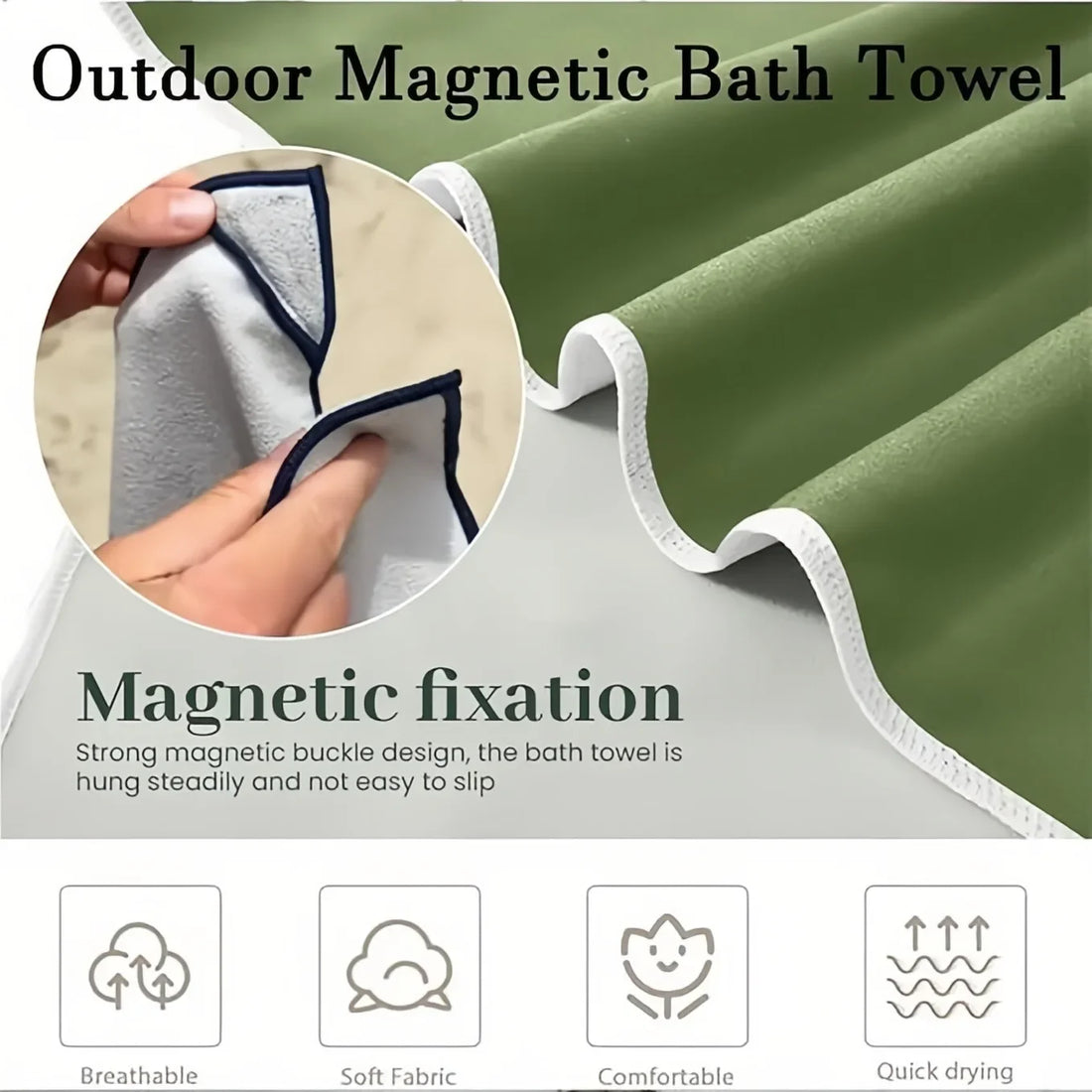 MagnetTowel - Schnell trocken, sandfrei, smart