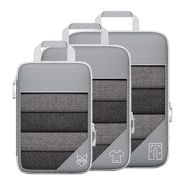TravelPack Pro - 3 &amp; 6-teiliges Kompressions-Packwürfel-Set