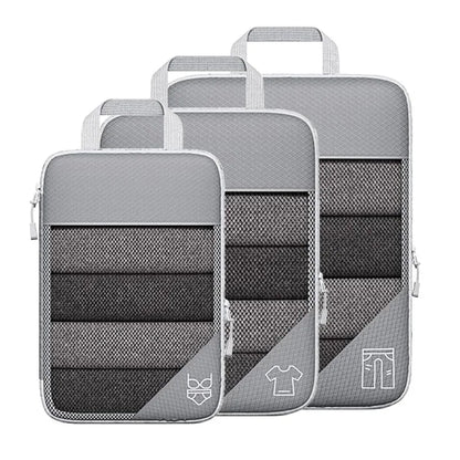 TravelPack Pro - 3 &amp; 6-teiliges Kompressions-Packwürfel-Set